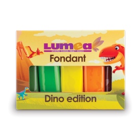 Комплект фондан „Dino mix“, 100 г x 5 бр. – Lumea - Img 4