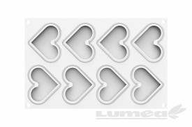 Силиконова форма за торта "LEVEL HEARTS 35" - SilikoMart - Img 7