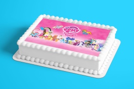 Снимка на ядлива торта от My Little Pony Friendship Sugar Cake - The World - Img 2