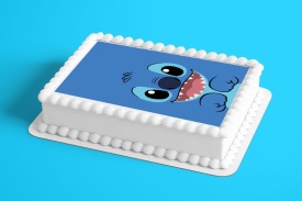 Снимка на ядлива торта от Sugar Stitch модел на тортата Blue - The World - Img 2