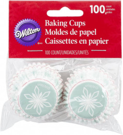 Хартии за мини мъфини, Снежинки 100 броя - Wilton