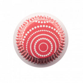 ColourCups хартии за мъфини Червена шарка с бели кръгове 36 броя - Wilton
