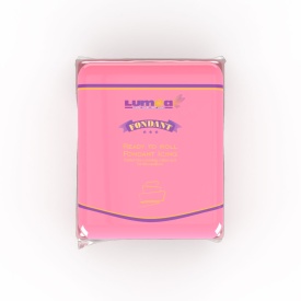 Fondant pink cu efect neon, 250g - Lumea