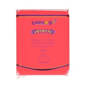Fondant Rosu Coral, 500g - Lumea