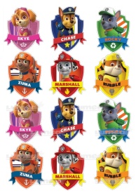 Imagine comestibila tort din Zahar, caractere Paw Patrol - Lumea