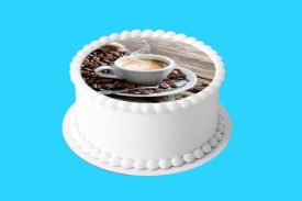 Imagine comestibila tort din Zahar Ceasca de Cafea - Lumea - Img 4