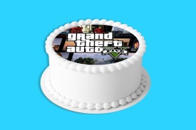 Imagine comestibila tort din Zahar, gta V model 1 - Lumea - Img 4