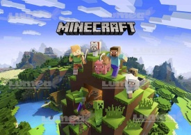 Imagine comestibila tort din Zahar, "Minecraft" - Lumea - Img 1