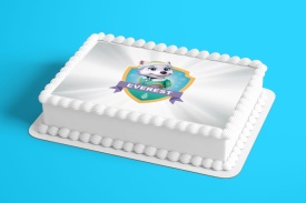 Imagine comestibila tort din Zahar Paw Patrol Everest - Lumea - Img 2