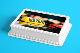 Imagine comestibila tort din Zahar, Taxi - Lumea - Img 2