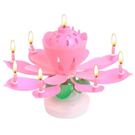 Lumanare floare magica, Roz - Lumea - Img 3