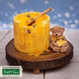 Mulaj silicon Honeycomb & Bees - Katy Sue - Img 4