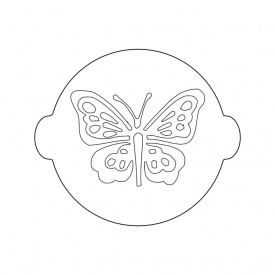 Sablon model Fluturas mare pentru decorare - SilikoMart