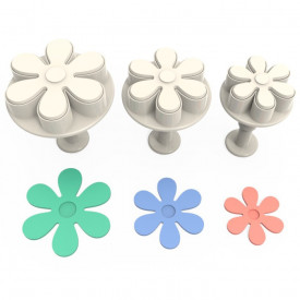 Set decupatoare Flori, 3 buc. - Lumea - Img 2