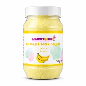 Zahar cu aroma de banana pentru vata de zahar, 300g - Lumea