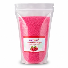 Zahar cu aroma de zmeura pentru vata de zahar, 1kg - Lumea
