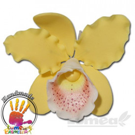 Жълта орхидея Cattleya XL жълта орхидея от захарна паста - The World