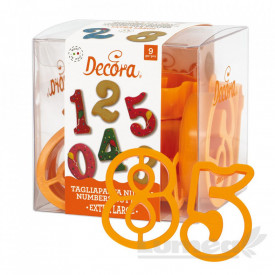 Изключително голям комплект за рязане на числа, 9 части - Decora