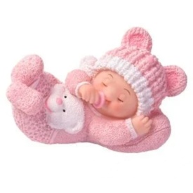 Розова фигурка Bebe - Modecor