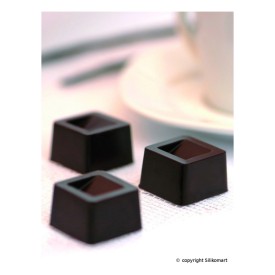 Силиконова форма за шоколад "Cubo" - SilikoMart - Img 4