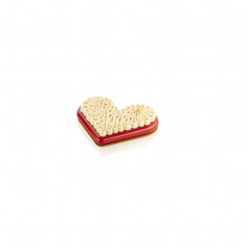 Силиконова форма LEVEL HEARTS - SilikoMart - Img 2
