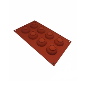 Силиконова форма Semicerc 5 cm, 8 cav. - SilikoMart - Img 2