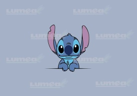 Снимка на ядлива торта от Stitch Sugar Cake със сив фон - Светът
