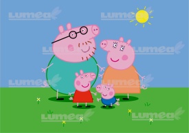 Торта Peppa Pig Пепа и семейството - Светът