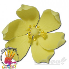 Clematis galben lamaie din pasta de zahar - Lumea