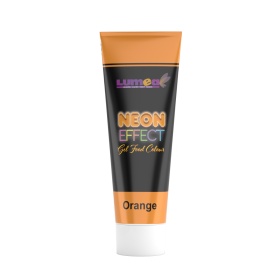 Colorant alimentar gel, Portocaliu efect Neon, 30g - Lumea