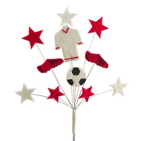 Decor tort fotbalist din pasta de zahar - Lumea