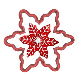 Decupator Fulg de Nea, 8 cm - Lumea