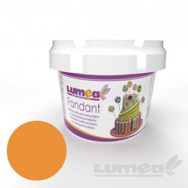 Fondant portocaliu efect neon, 400g - Lumea