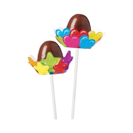 Hartii pentru decorare Pops, acadele model Inima si Stea 8 buc. - Wilton - Img 1
