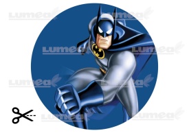 Imagine comestibila tort din Zahar Batman clasic cu fundal Albastru - Lumea - Img 3