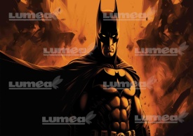 Imagine comestibila tort din Zahar, Batman model 2 - Lumea - Img 1