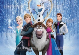 Imagine comestibila tort din Zahar caractere Frozen - Lumea