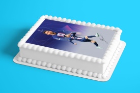 Imagine comestibila tort din Zahar, Messi model 1 - Lumea - Img 2