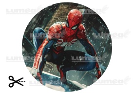 Imagine comestibila tort din Zahar Spiderman in Zapada - Lumea - Img 3