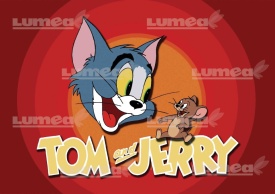 Imagine comestibila tort din Zahar, Tom si Jerry model 2 - Lumea - Img 1
