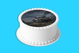 Imagine comestibila tort din Zahar World of Tanks tanc in actiune - Lumea - Img 4