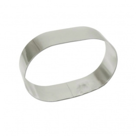Inel de copt forma Oval 23x17 cm - Fat Daddio's - Img 2