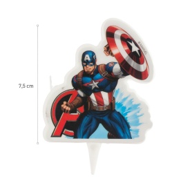 Lumanare aniversara Capitan America - deKora - Img 2