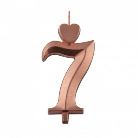 Lumanari bronz cifra 7, 10 buc. - Lumea