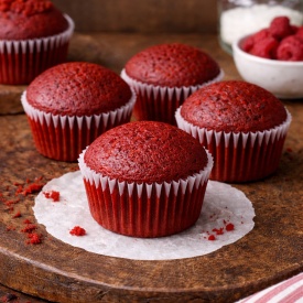 Mix pudra pentru Checuri, Muffins si Prajituri - Red Velvet - Lumea - Img 4