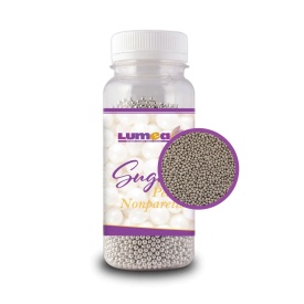 Perle decor comestibil argintiu metalizat 3mm, 130g - Lumea