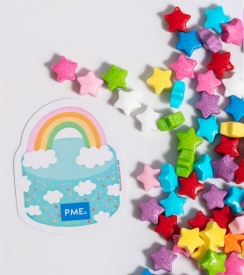 Rainbow Stars Sprinkle Mix, 25g - PME - Img 2