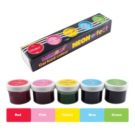 Set Coloranti Alimentari Gel Neon Effect, 10g x 5 buc. - Lumea - Img 2