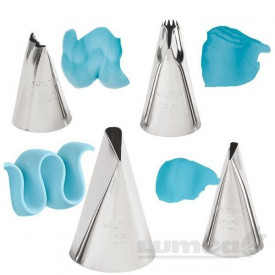 Set dui de ornare, #100, #86, #102, #125, "Ruffles Tip Set" - Wilton - Img 2