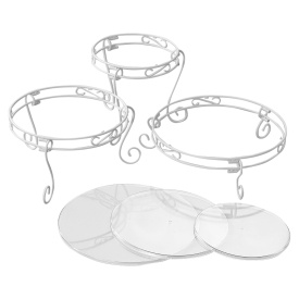 Set Suport tort Alb pentru Torturi, Briose, Ø21, Ø26, Ø31 cm, 3 buc. - Wilton - Img 1